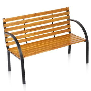 Northix Vrtna klop iz lesa in kovine, 122x51x83,5 cm