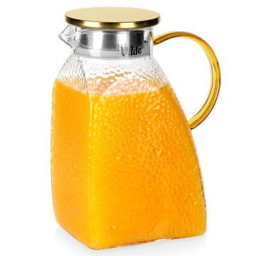 Northix Steklen vrč s pokrovom, borosilikatni, 1,8 l, ozek
