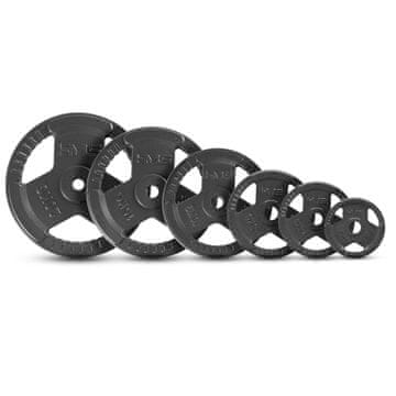 Northix 10 kg litoželezna utežna plošča, ergonomski ročaji