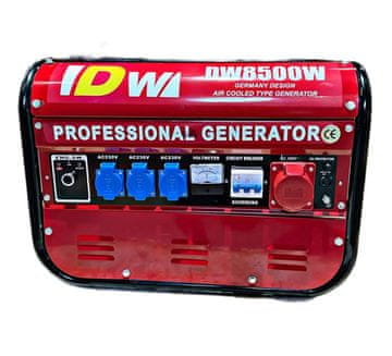 Northix Bencinski generator 6,5 KM, 2500 W, 15-litrski rezervoar za gorivo