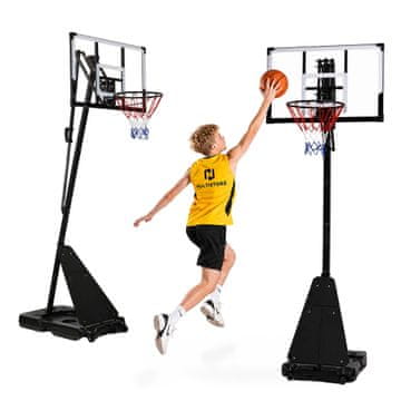 Northix Nastavljiv prostostoječi košarkarski koš, 150–305 cm