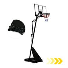 Northix Nastavljiv prostostoječi košarkarski koš, 150–305 cm