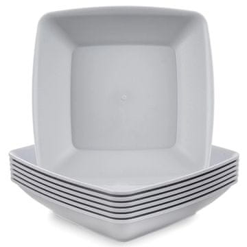 Northix Sive plastične sklede za juho, 17,5 cm, 500 ml, komplet 6 kosov