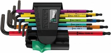 Wera Komplet kratkih šesterokotnih ključev TORX BO MULTICOLOR 967/9, 9 kosov.