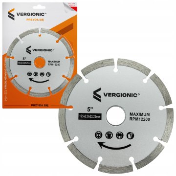 Vergionic Segmentirano diamantno rezilo za beton, bloke in klinker 125 mm