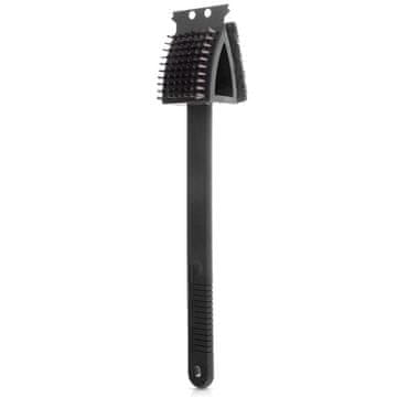 Northix 3-v-1 krtača za čiščenje žara s strgalom, dolžina 38 cm
