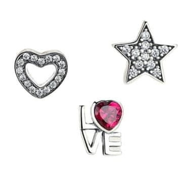 Pandora obesek LOVE 2 za ogrlico srebro S925