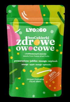 ZDRAVI SADNI BOMBONI BREZ SLADKORJA - ZELENI - 12 G