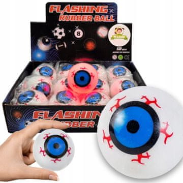 12 kosov GLORIOUS EYE BALL skačuče DVE BARVI svetlobno kozmično OČESNO KROGLO