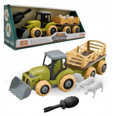 EKO TRAKTOR za VRTENJA s prikolico in živalmi, IZVIJAČ