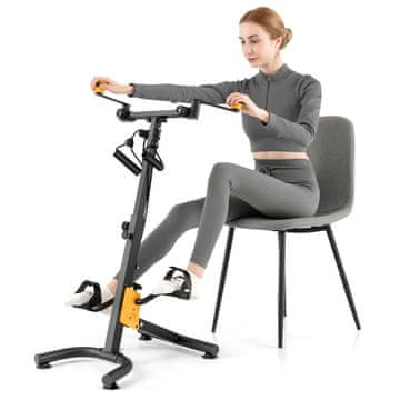 Northix Pedalni trenažer z nastavljivim ročajem, zložljiv, 9-stopenjski
