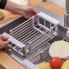 TELESKOPSKI ODCEV ZA POMIRNIKO JEKLENA KOŠARA ZA POMIVANJE IN SUŠENJE SADJA