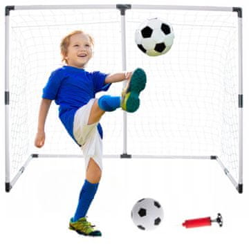 Veliki NOGOMETNI GOL 185x120cm ali 2 majhna gola za otroke + ŽOGA, tlačilka