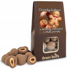 Lešniki v mlečni čokoladi z okusom medenjakov 100g Božič