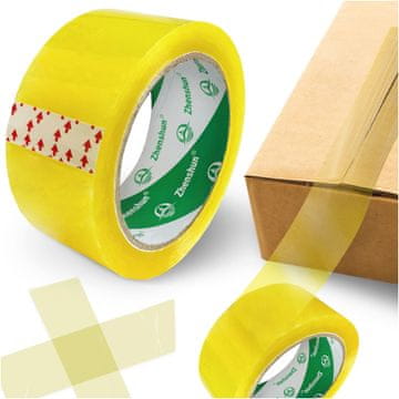 Pakirni trak prozoren brezbarven močan lepilni trak 45 mm 80 m