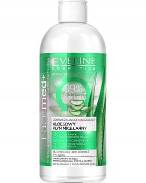 Eveline Cosmetics Eveline Facemed+ micelarna voda z alojo 3 v 1 za obraz 400 ml