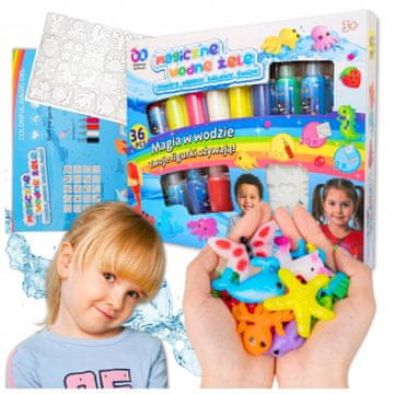 GEL PLASTIČNA GLINA 13 BARV KOMPLET ZA USTVARJANJE 3D FIGURE NAREDITE 36 kosov