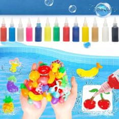 GEL PLASTIČNA GLINA 13 BARV KOMPLET ZA USTVARJANJE 3D FIGURE NAREDITE 36 kosov