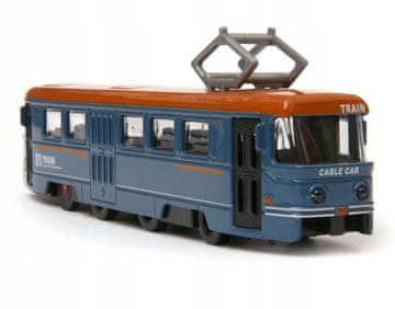 Dromader VOŽNJA TRAMVAJA ODPIRANJE VRAT LUČ ZVOK KOVINSKI RETRO VLAK