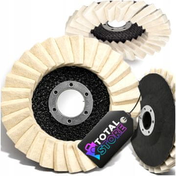 POLIRNI DISK IZ FOLCA ZA BRUSILNIK, FOLC, 125 mm