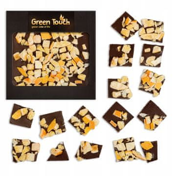 Čokolada z liofilizirano pomarančo, grenkim, temnim kakavom 70%