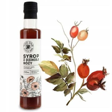 Sirup DIVJE VRTNICE, trsni sladkor, 250 ml