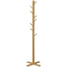 Homestar Obešalnik za plašče 49,5x49,5x178 cm naravni