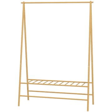 Homestar Obešalnik za plašče 116x43,5x160 cm naravni