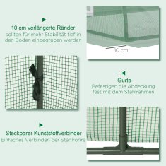 Homestar Mini tunel rastlinjak 200x80x45 cm zelen