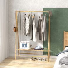 Homestar Obešalnik za plašče 116x43,5x160 cm naravni