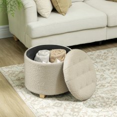 Homestar Shranjevalna klop 45x41 cm Bela