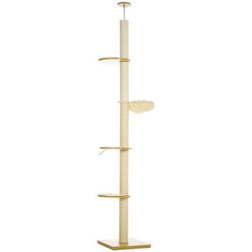 Homestar Mačje drevo stropna višina nastavljiva 40x40x230-250 cm rjava
