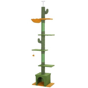 Homestar Mačje drevo, nastavljiva višina do stropa, 55x34x230-275 cm, zelena