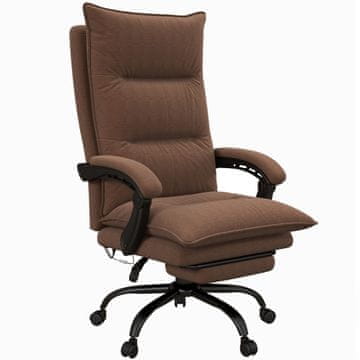 Homestar Pisarna stol z masažno funkcijo 66x74x114 cm rjave barve