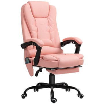 Homestar Pisarna stol z 7-točkovnim masažnim sistemom, 67x67x111 cm, roza
