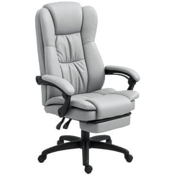 Homestar Pisarniški stol z masažno funkcijo 68,5x68,5x113-121 cm siva