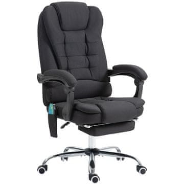 Homestar Pisarniški stol z masažno funkcijo 65x138x98-104 cm črne barve