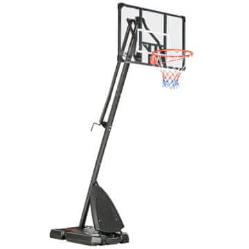 Homestar Stojalo za košarkarski obroč, nastavljiva višina 293-350 cm, črno