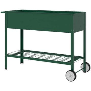 Homestar Dvignjena vrtna greda 109x44x80 cm zelena kovina