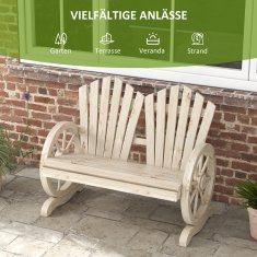 Homestar Vrtna klop 108x66x95 cm naravna