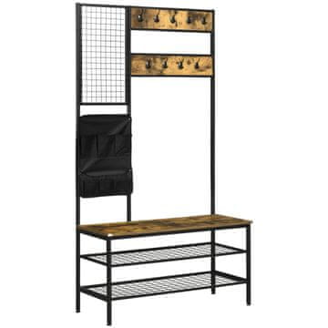 Homestar Viseča omara za hodnik 100x40x185 cm rjava