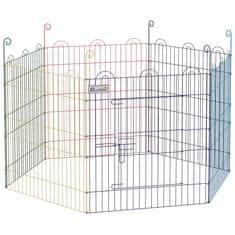 Homestar Otroška ograja za pse 6 panelov 120x60 cm večbarvna kovinska