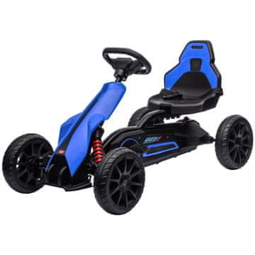 Homestar Pedalni gokart nastavljivo sedež 100x58x58,5 cm modra