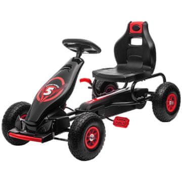 Homestar Gokart Nastavljivo sedež 121x58x61 cm Rdeča