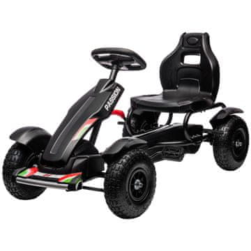 Homestar Pedalni gokart 121x58x61 cm Črn