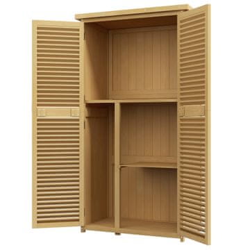 Homestar Vrtna omara 87x46,5x160 cm rumena