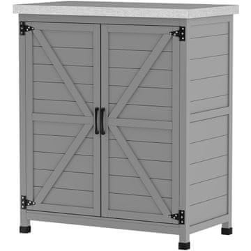Homestar Vrtna omara 79x43x92 cm siva
