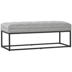 Homestar Klop za sedenje oblazinjen 120x44x45,5 cm siva