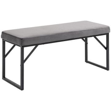 Homestar Klop 100x35x47 cm Temno siva