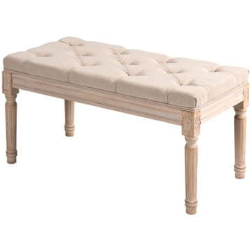 Homestar Tapecirana klop 80x40x43 cm bež